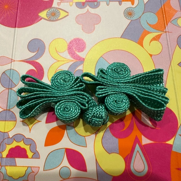 2” Chinese frog knot closure - 10 Pairs green - Picture 5 of 5